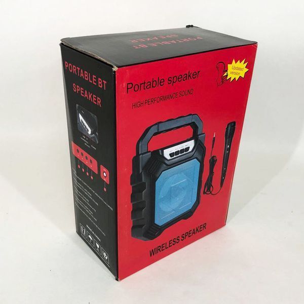 Беспроводная портативная Bluetooth колонка YF-668BT. Цвет: синий 00017797 фото