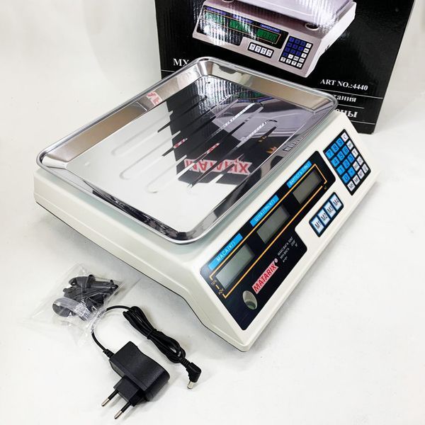 Весы торговые MATARIX MX-410A 50 кг электронные с калькулятором 220 В 00019380 фото