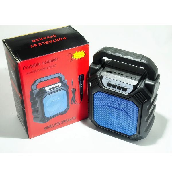Беспроводная портативная Bluetooth колонка YF-668BT. Цвет: синий 00017797 фото