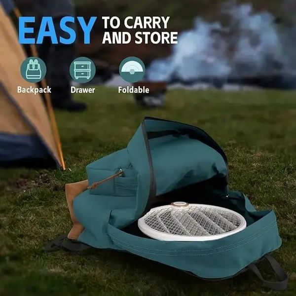 Електрична мухобійка Buzzeap, складна електрична мухобійка 3 в 1, електрична мухобійка 00013228 фото