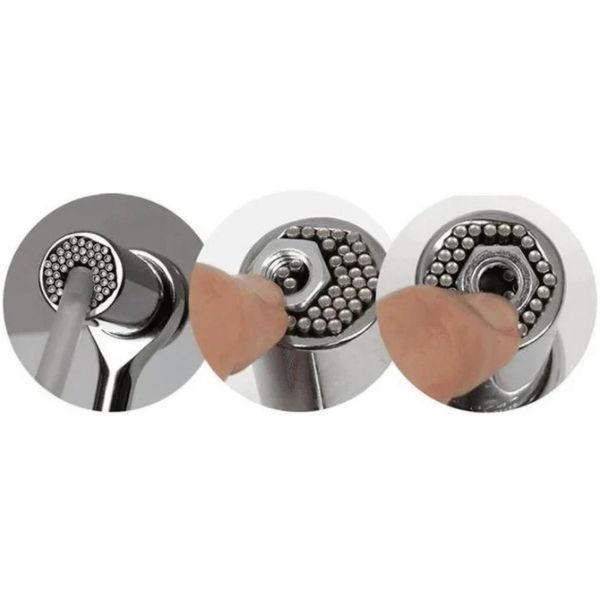 Тріскачка з універсальної головкою Instantly Grips any Shape 7-19 мм 00012590 фото