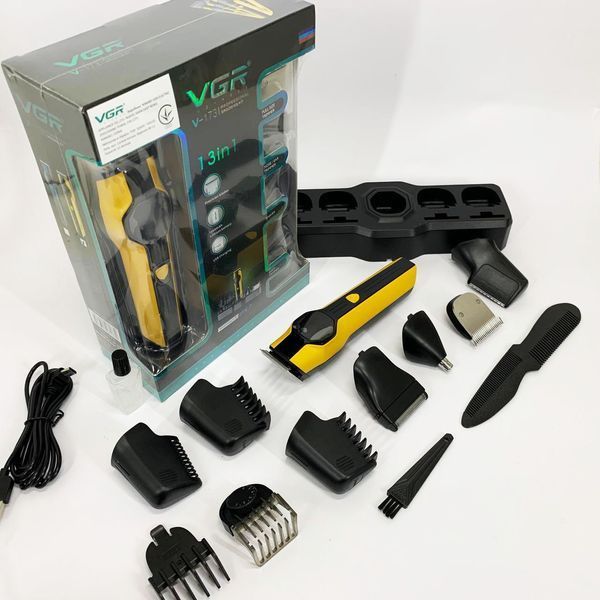 Набір для стрижки VGR V-173 YELLOW 13 в 1 00014857 фото