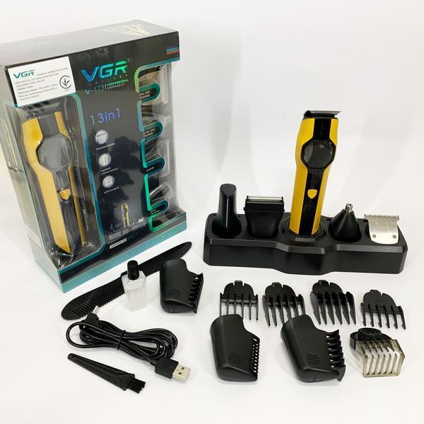 Набір для стрижки VGR V-173 YELLOW 13 в 1 00014857 фото