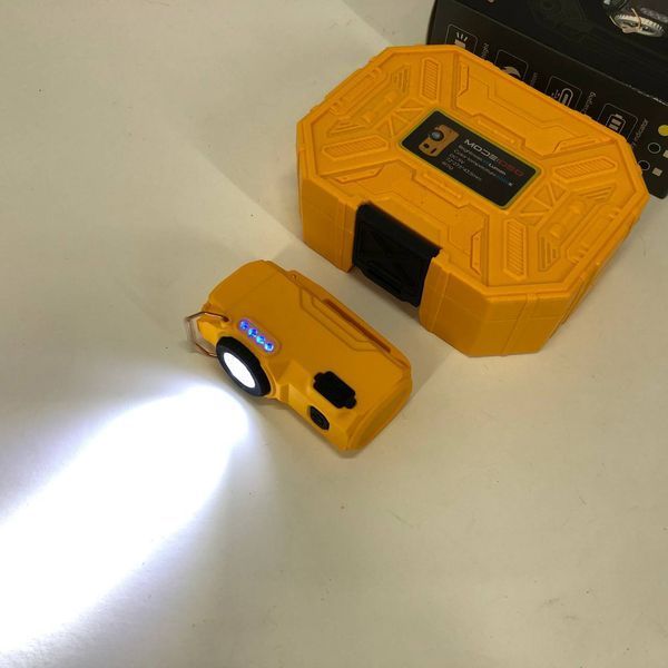 Багатофункціональний армійський ліхтар D50-SMD - індикація заряду, запальничка. Колір: жовтий 00023043 фото