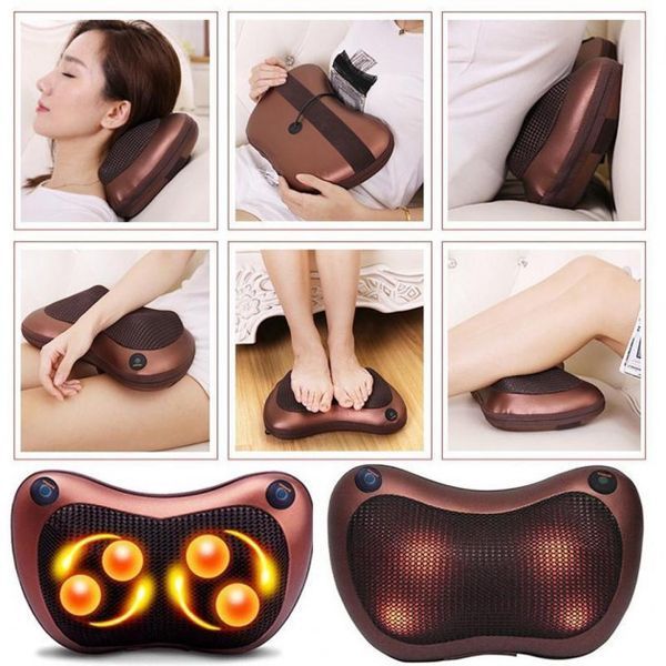 Масажна подушка Car and Home Massage Pillow, масажер для шиї автомобільний 00016798 фото