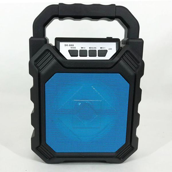 Беспроводная портативная Bluetooth колонка YF-668BT. Цвет: синий 00017797 фото