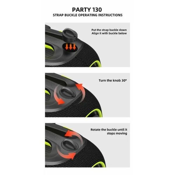 Бездротова Bluetooth колонка HOPESTAR PARTYBOX, 120 ВТ із двома мікрофонами 00017542 фото