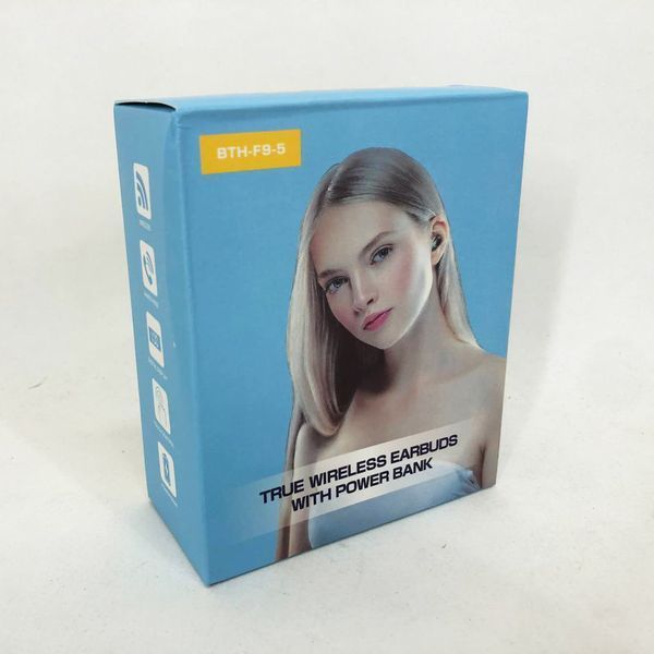 Беспроводные bluetooth наушники True Wireless F9-5 TWS с встроенным Power Bank, вакуумные наушники 00023844 фото