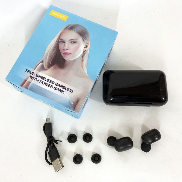 Беспроводные bluetooth наушники True Wireless F9-5 TWS с встроенным Power Bank, вакуумные наушники 00023844 фото