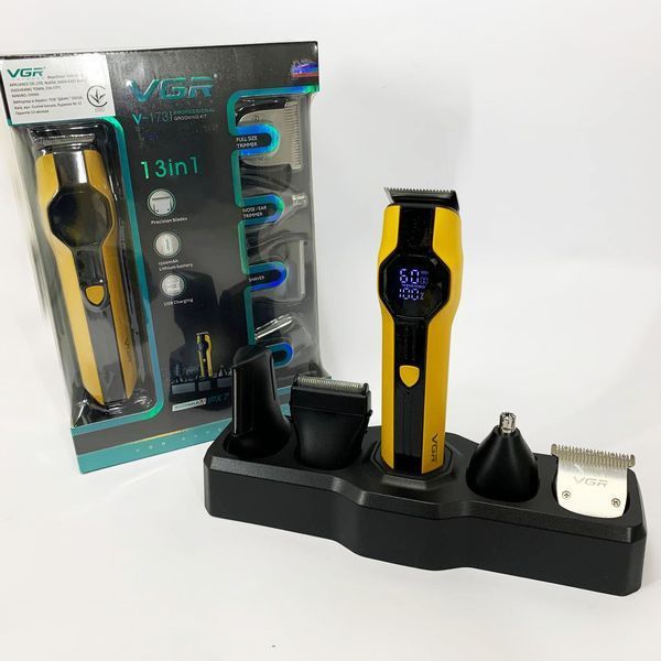 Набір для стрижки VGR V-173 YELLOW 13 в 1 00014857 фото