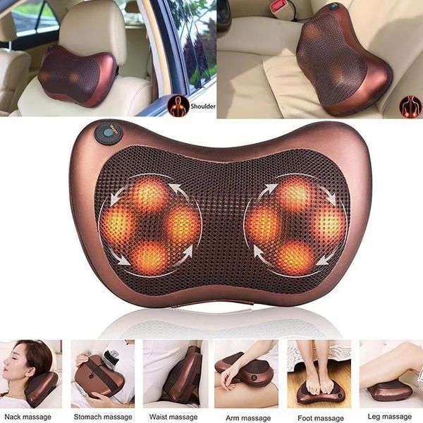 Масажна подушка Car and Home Massage Pillow, масажер для шиї автомобільний 00016798 фото