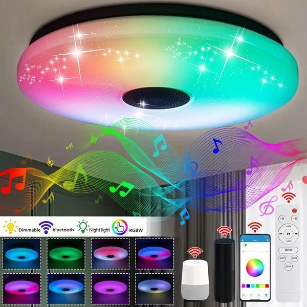 33см светодиодный RGB потолочный светильник bluetooth + пульт дистанционного управления 00023682 фото
