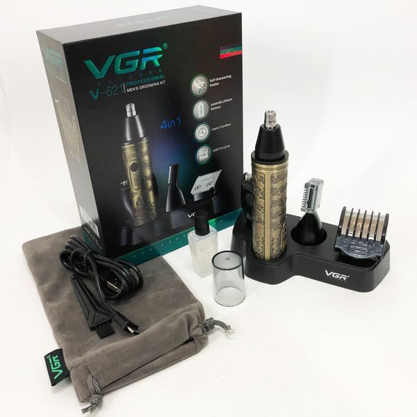 Триммер VGR 4 в 1 V-621, Мужские электробритвы для лица, Бритва для влажного удаления волос 00014484 фото