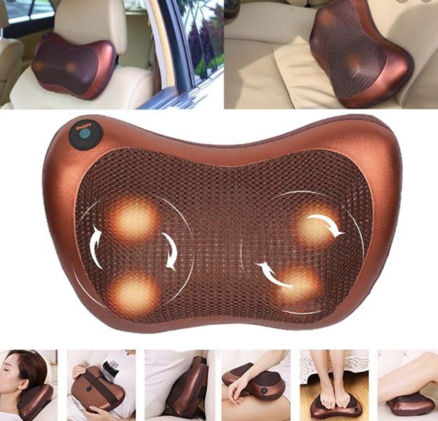 Масажна подушка Car and Home Massage Pillow, масажер для шиї автомобільний 00016798 фото