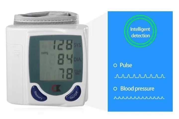 Цифровий автоматичний тонометр blood pressure monitor для вимірювання ат та пульсу -vn-31 00021833 фото