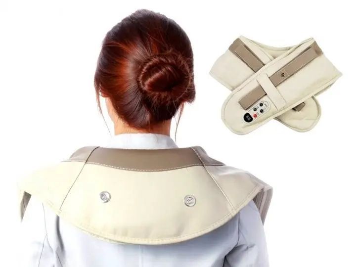 Вибрационно-ударный массажер для плеч и тела Cervical Massage Shawls 00014656 фото