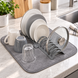 Сушилка для посуды Dish Drain Rack / Складная сушилка с микрофибровым ковриком 2019407 фото 2