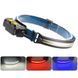 Ліхтар налобний акумуляторний BL-W691-2COB (white/red/RGB) з датчиком руху, потужний ліхтар налобний 00022933 фото 11