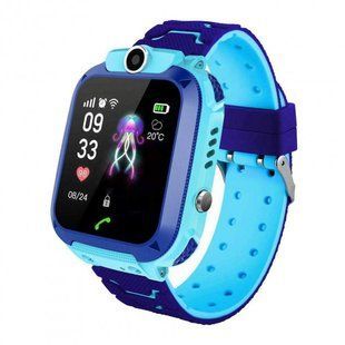 Детские Смарт Часы Smart Baby Watch Q12 SIM /Bluetooth /LBS/GPS. Цвет: голубой 00022442 фото