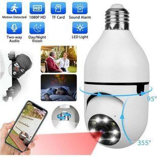Камера видеонаблюдения лампочка CAM L1 E27 WIFI IP 360/90 поворотная 00017296 фото