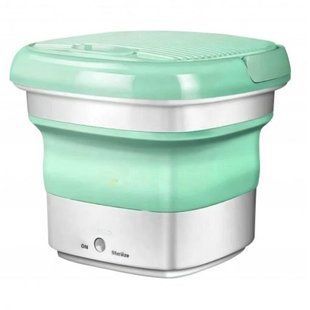 Складна пральна машина MAXTOP silicon washing machine, Портативна пралка відро. Колір: зелений 00012693 фото