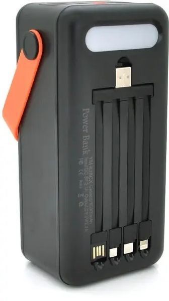 Портативна батарея зовнішня повербанк Power Bank 100000 mAh із сонячною панеллю та ліхтариком YM-638CX 00017893 фото