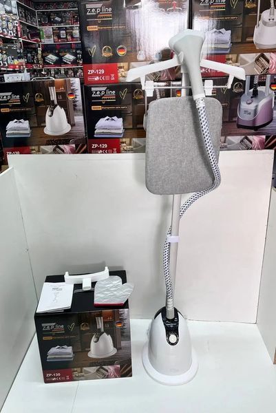 Білий Відпарювач вертикальний для одягу зі стійкою Zepline ZP-130 3000W 00020818 фото
