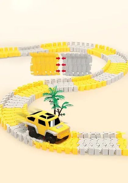 Автомобільний трек Дорожні роботи, 333 деталі, машинка на батарейці 00015889 фото