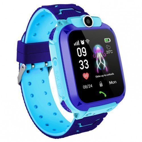 Детские Смарт Часы Smart Baby Watch Q12 SIM /Bluetooth /LBS/GPS. Цвет: голубой 00022442 фото