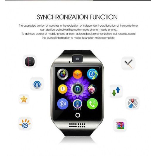 Смарт-часы Smart Watch Q18. Цвет: серебряный 00022431 фото