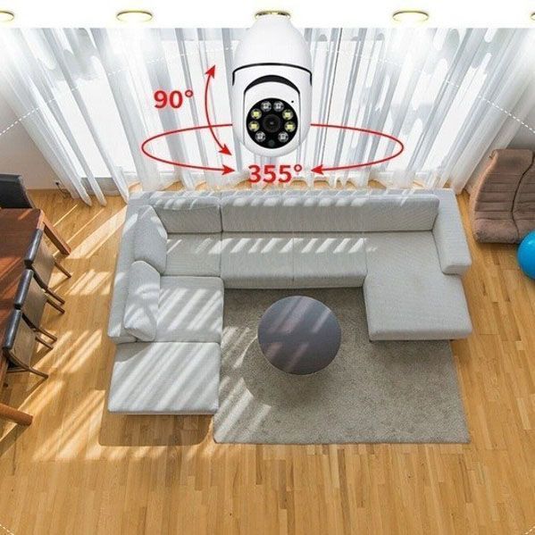 Камера видеонаблюдения лампочка CAM L1 E27 WIFI IP 360/90 поворотная 00017296 фото