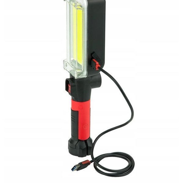 Фонарь кемпинговый ZJ-8859-COB-3 аккумуляторный 18650 х 2, зарядка от micro USB, с магнитом и крючком 00022915 фото