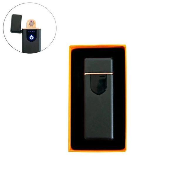 Электрозажигалка USB ZGP ABS, сенсорная зажигалка электрическая спиральная. Цвет: черный 00023021 фото