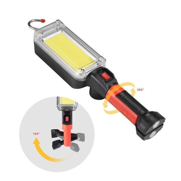 Фонарь кемпинговый ZJ-8859-COB-3 аккумуляторный 18650 х 2, зарядка от micro USB, с магнитом и крючком 00022915 фото