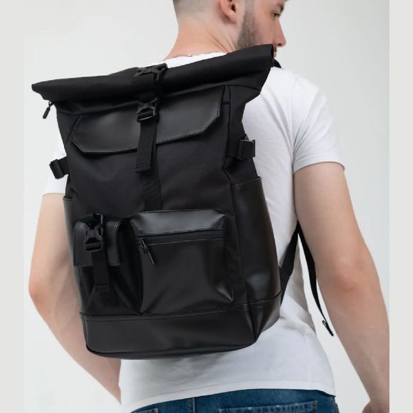 Рюкзак Rolltop мужской женский для путешествий и ноутбука, Ролтоп большой для города 00018293 фото