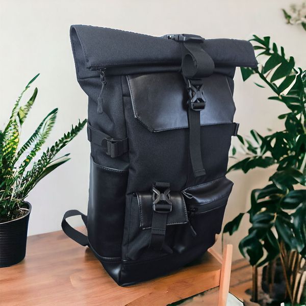 Рюкзак Rolltop мужской женский для путешествий и ноутбука, Ролтоп большой для города 00018293 фото