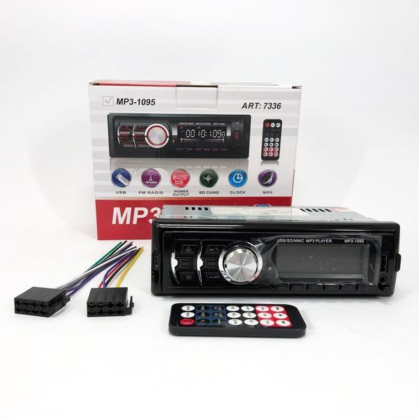 Автомагнітола MP3 1095/7336 BT ISO зі знімною панеллю 1DIN 4х50Вт, Автомагнітола стерео звук 00016810 фото