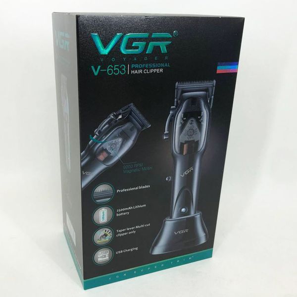 Машинка для стрижки волос VGR Hair Clipper V-653 Voyager, беспроводная электробритва, для дома 00014379 фото