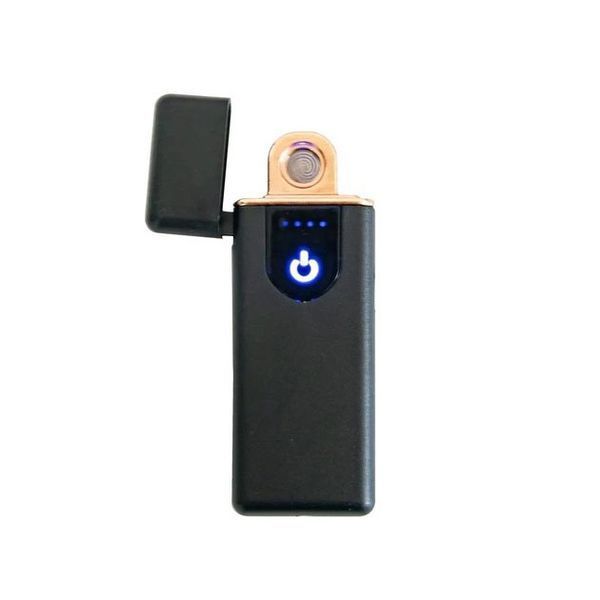 Электрозажигалка USB ZGP ABS, сенсорная зажигалка электрическая спиральная. Цвет: черный 00023021 фото