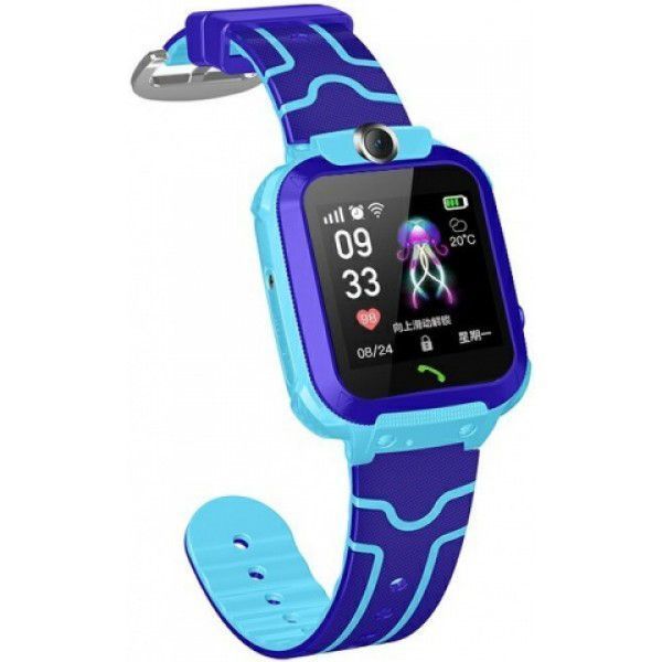 Детские Смарт Часы Smart Baby Watch Q12 SIM /Bluetooth /LBS/GPS. Цвет: голубой 00022442 фото