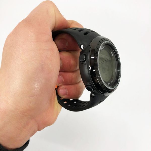 Годинник наручний чоловічий SKMEI 1167BK BLACK, армійський годинник протиударний. Колір: чорний 00022029 фото