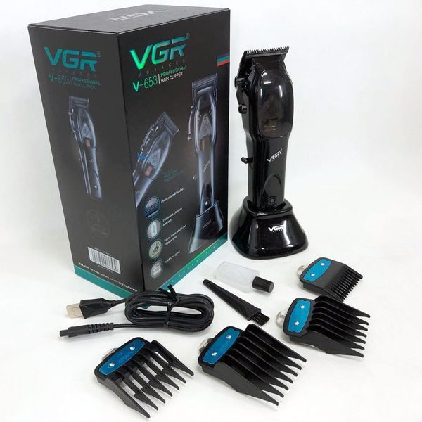 Машинка для стрижки волос VGR Hair Clipper V-653 Voyager, беспроводная электробритва, для дома 00014379 фото