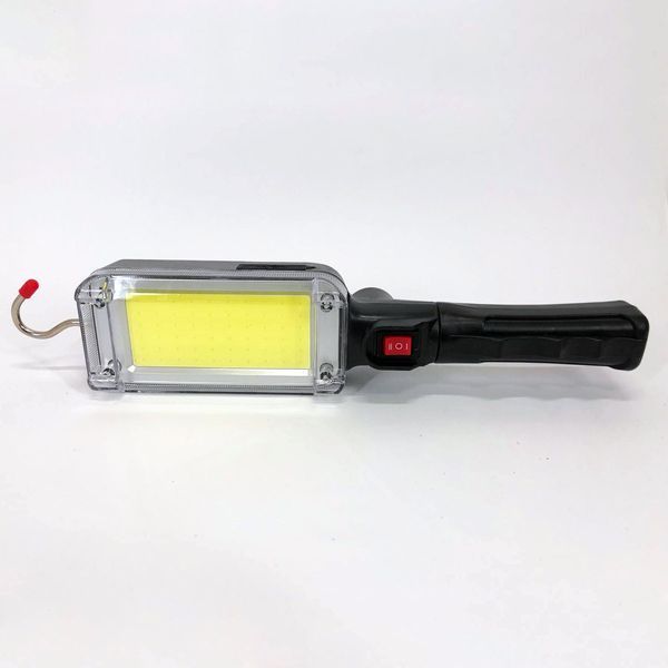 Фонарь кемпинговый ZJ-8859-COB-3 аккумуляторный 18650 х 2, зарядка от micro USB, с магнитом и крючком 00022915 фото
