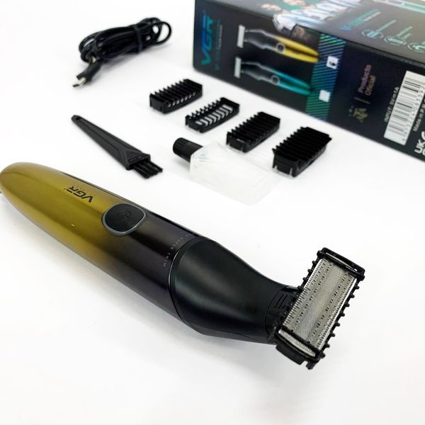 Бритва-триммер для стрижки бороди та вусів VGR V-339 GOLD 00014863 фото
