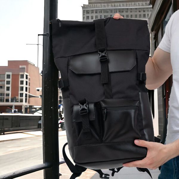 Рюкзак Rolltop мужской женский для путешествий и ноутбука, Ролтоп большой для города 00018293 фото