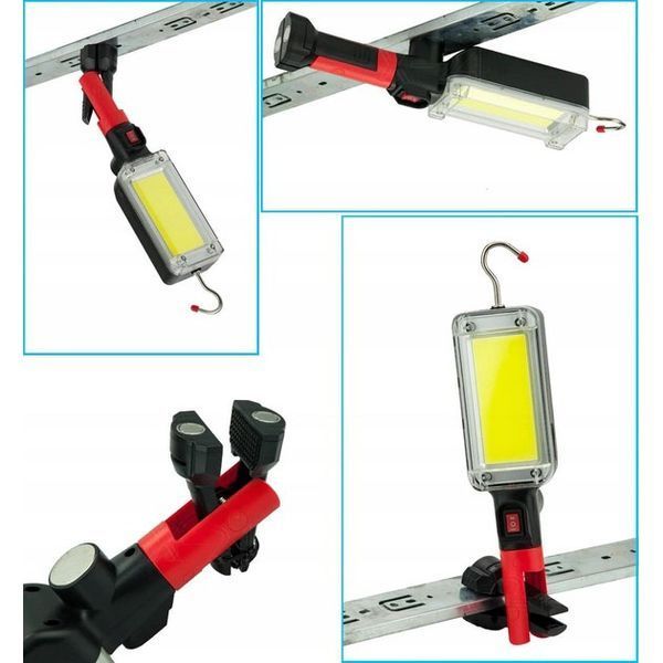 Фонарь кемпинговый ZJ-8859-COB-3 аккумуляторный 18650 х 2, зарядка от micro USB, с магнитом и крючком 00022915 фото
