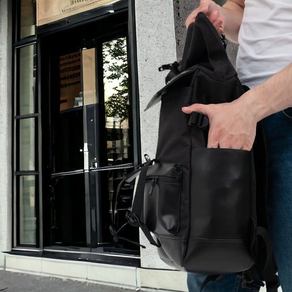 Рюкзак Rolltop мужской женский для путешествий и ноутбука, Ролтоп большой для города 00018293 фото