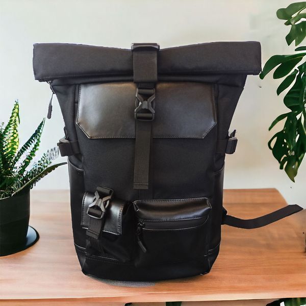 Рюкзак Rolltop мужской женский для путешествий и ноутбука, Ролтоп большой для города 00018293 фото