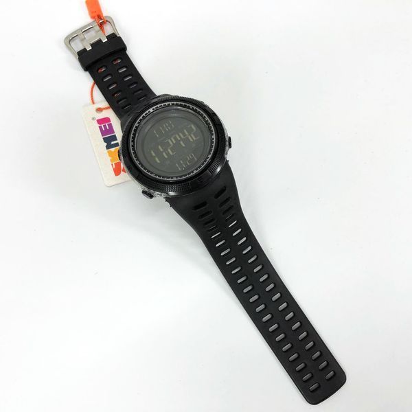Часы наручные мужские SKMEI 2070BK BLACK, водостойкие тактические часы. Цвет: черный 00022425 фото