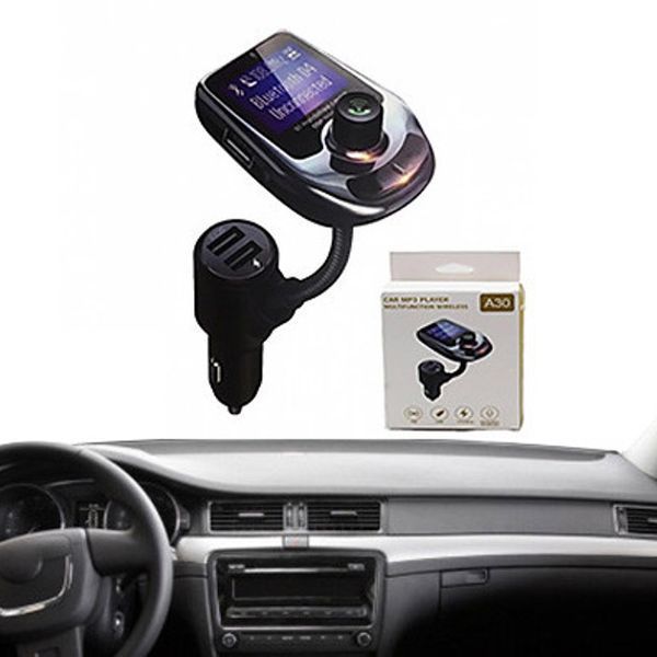 Автомобільний FM трансмітер модулятор A30 Bluetooth, Фм трансмітер від прикурювача 00017024 фото
